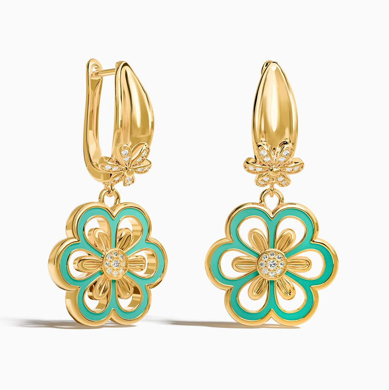 Sunlit Petal Earrings - Serene Western