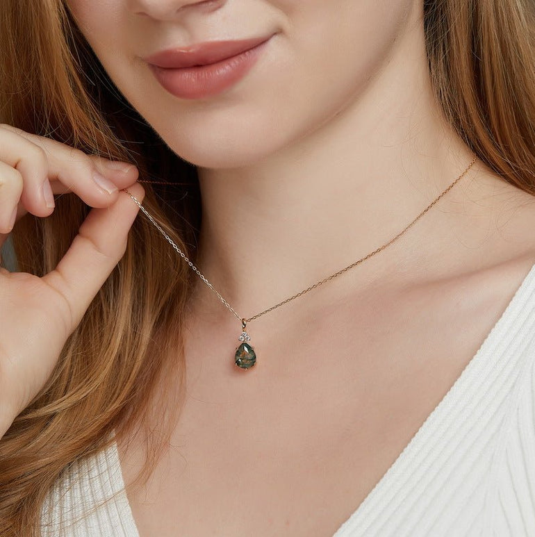 Sunlit Teardrop Necklace - Serene Western