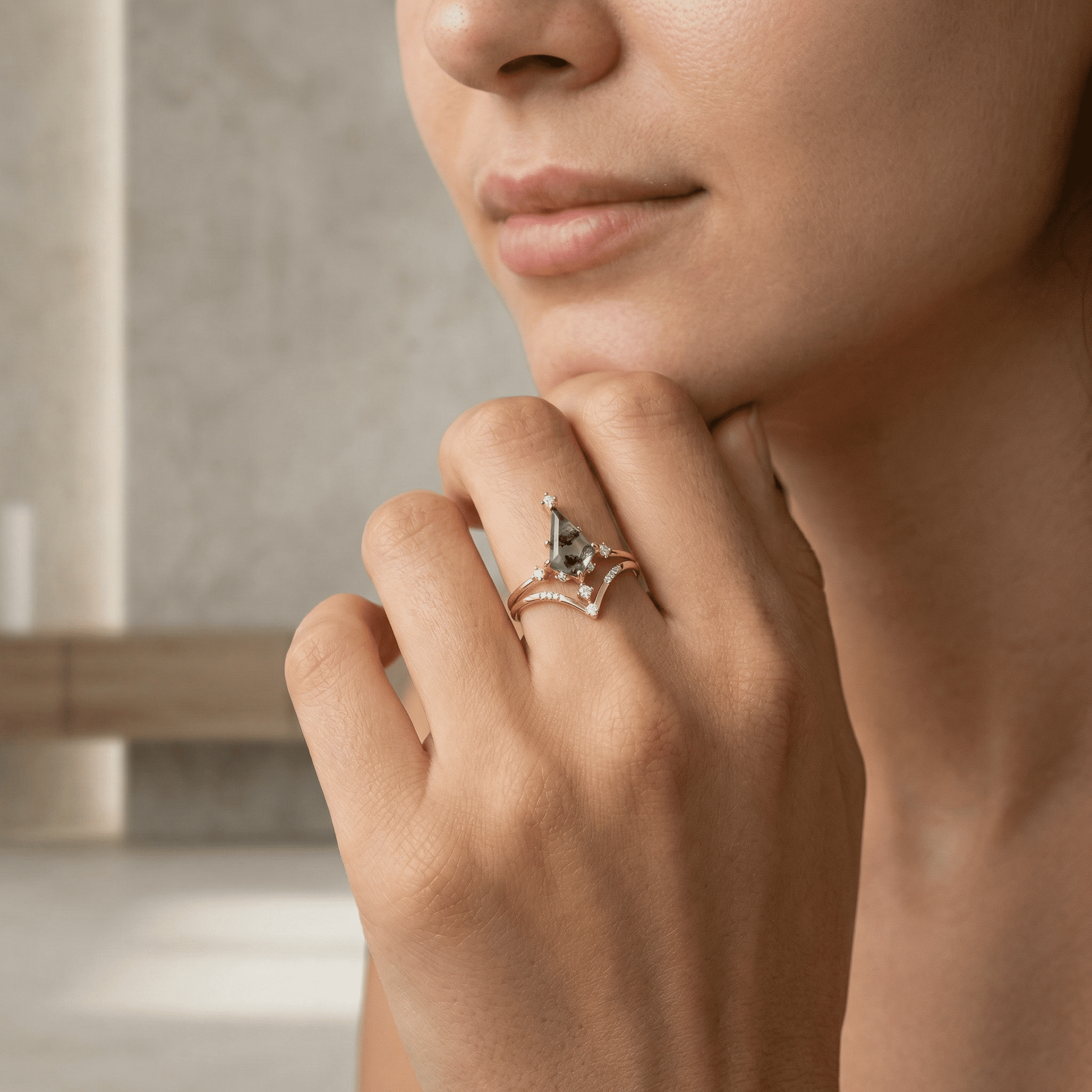 Sunrise Fern Ring - Serene Western