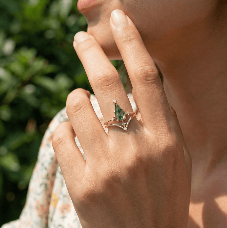 Sunrise Fern Ring - Serene Western