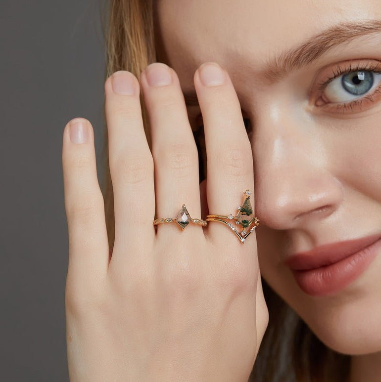 Sunrise Fern Ring - Serene Western