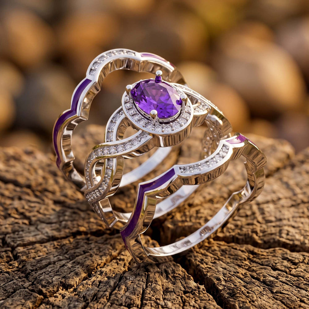 Sunset Canyons Ring - Amethyst - Serene Western