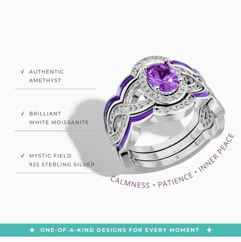 Sunset Canyons Ring - Amethyst - Serene Western