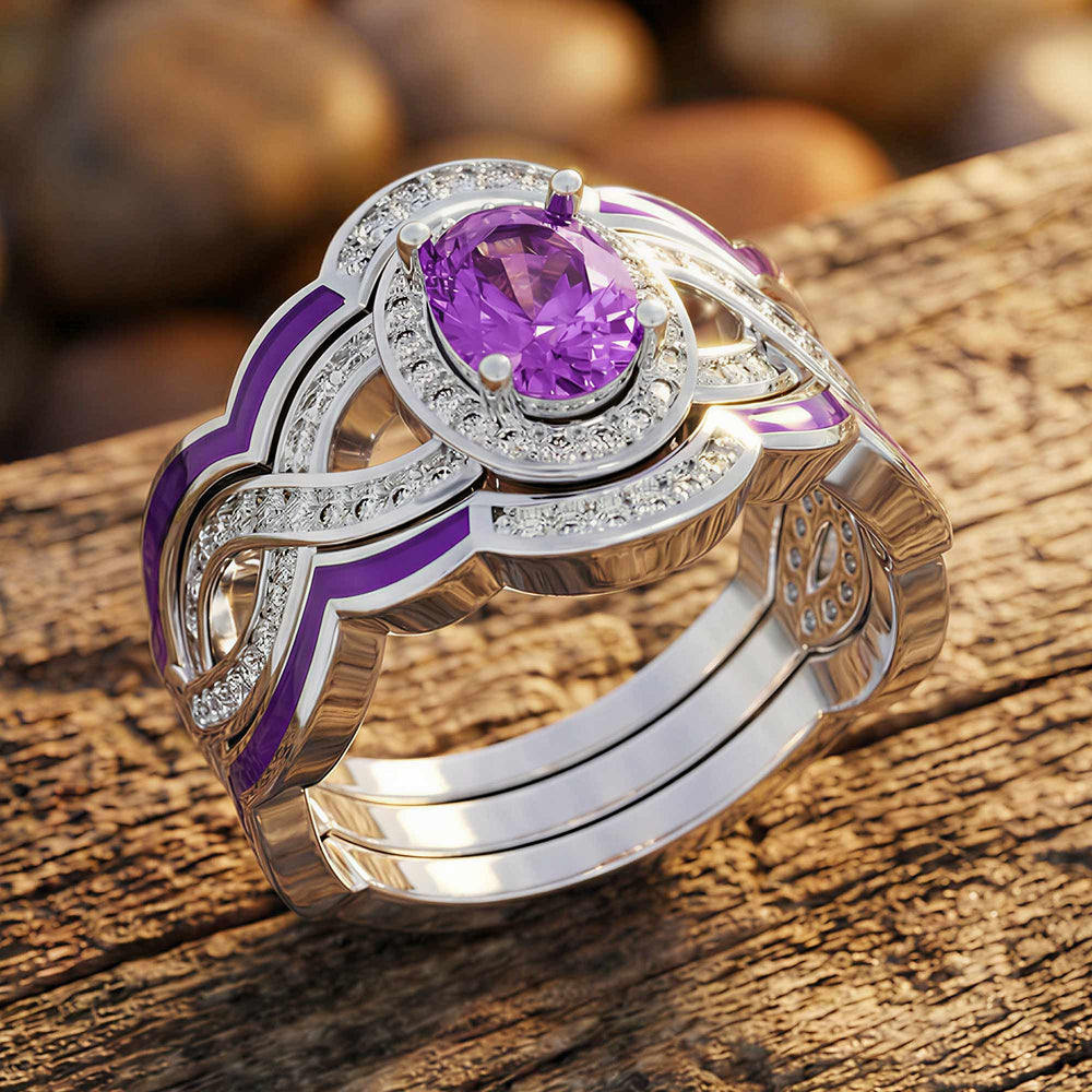 Sunset Canyons Ring - Amethyst - Serene Western