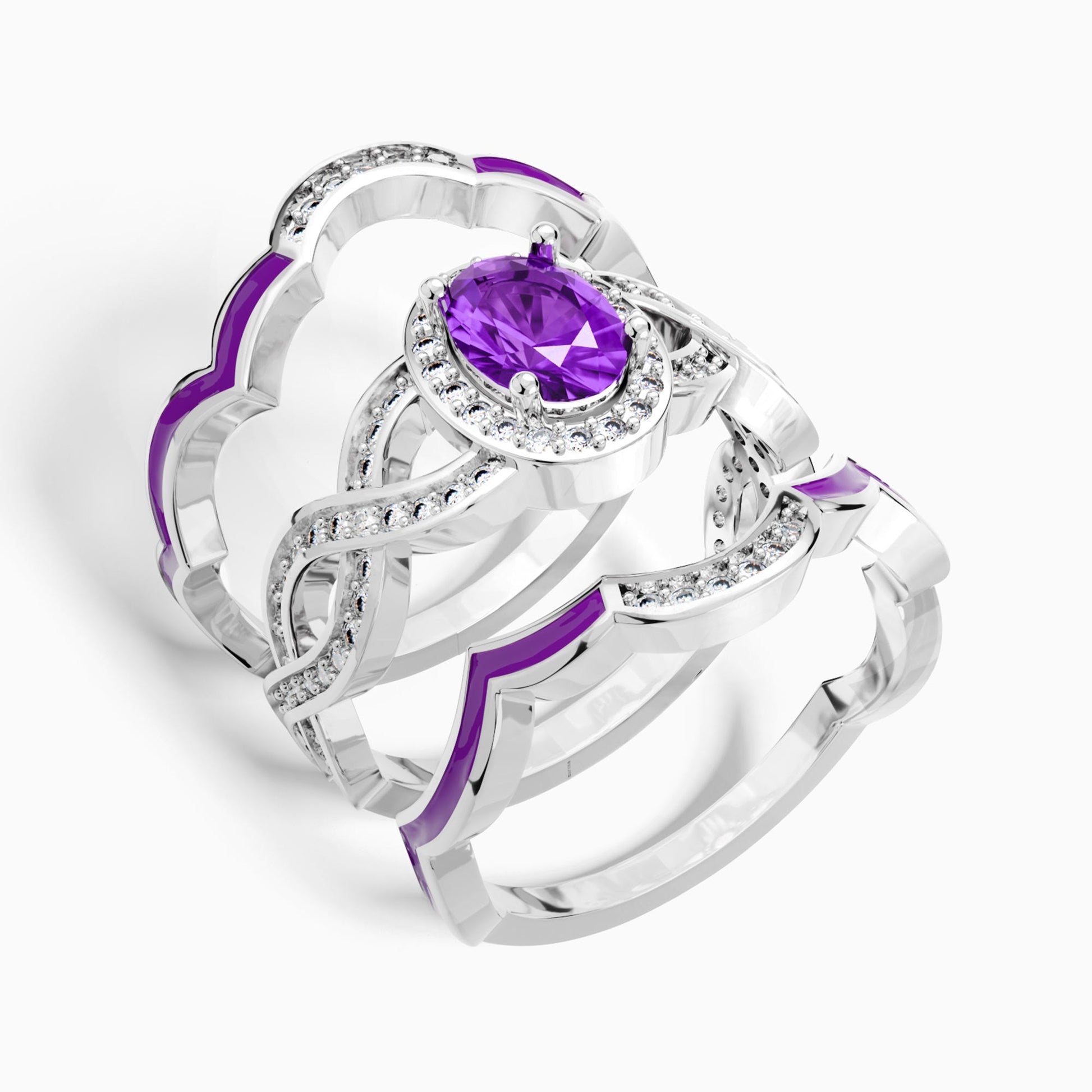Sunset Canyons Ring - Amethyst - Serene Western