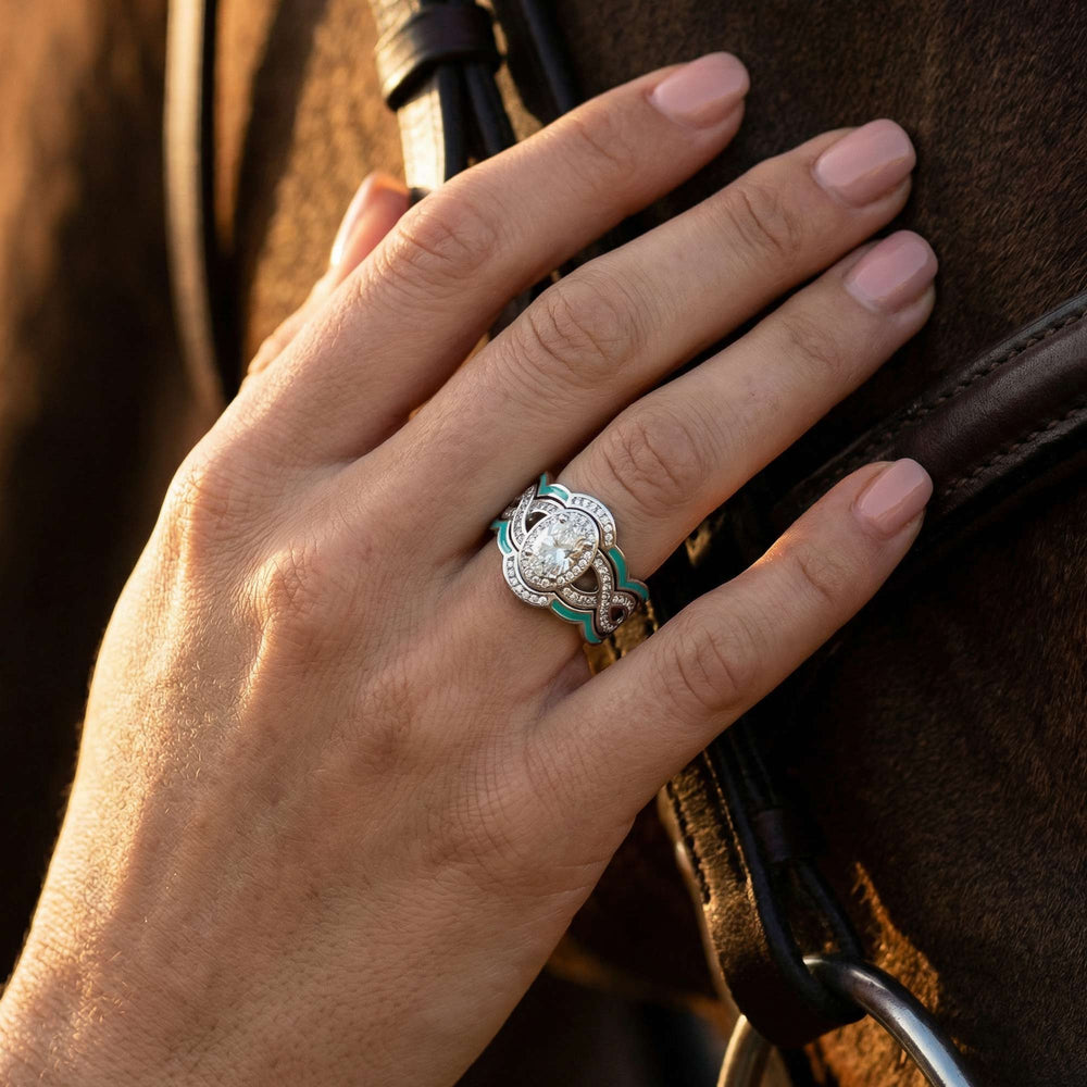 Sunset Canyons Ring - Moissanite - Serene Western