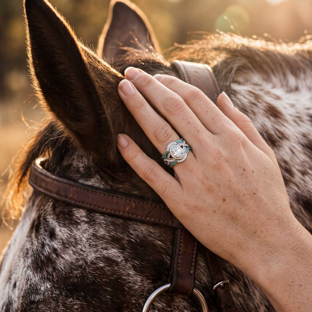 Sunset Canyons Ring - Moissanite - Serene Western