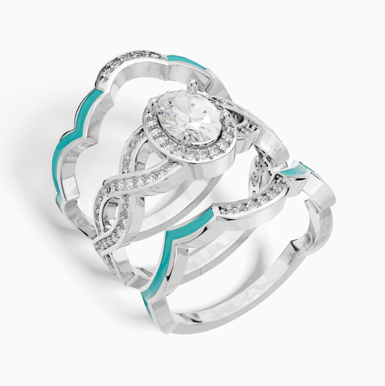 Sunset Canyons Ring - Moissanite - Serene Western