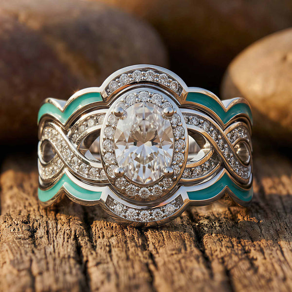 Sunset Canyons-ring - Moissanit