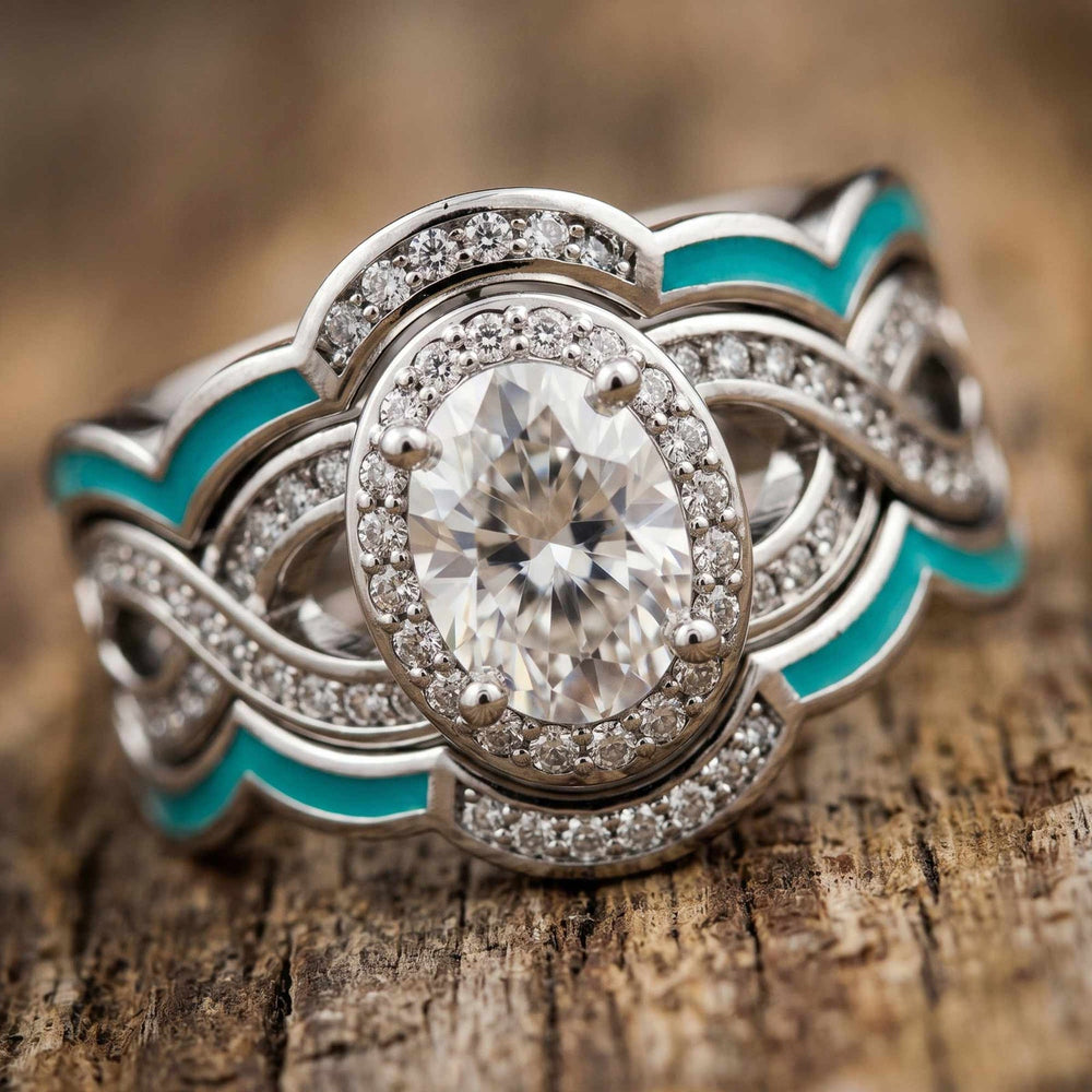 Sunset Canyons Ring - Moissanite - Serene Western