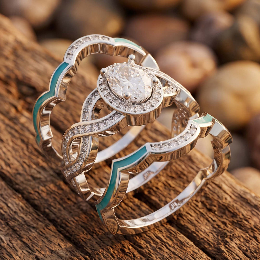 Sunset Canyons Ring - Moissanite - Serene Western