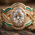 Sunset Canyons Ring - Moissanite & Gold - Serene Western thumbnail