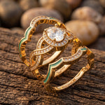Sunset Canyons Ring - Moissanite & Gold - Serene Western thumbnail