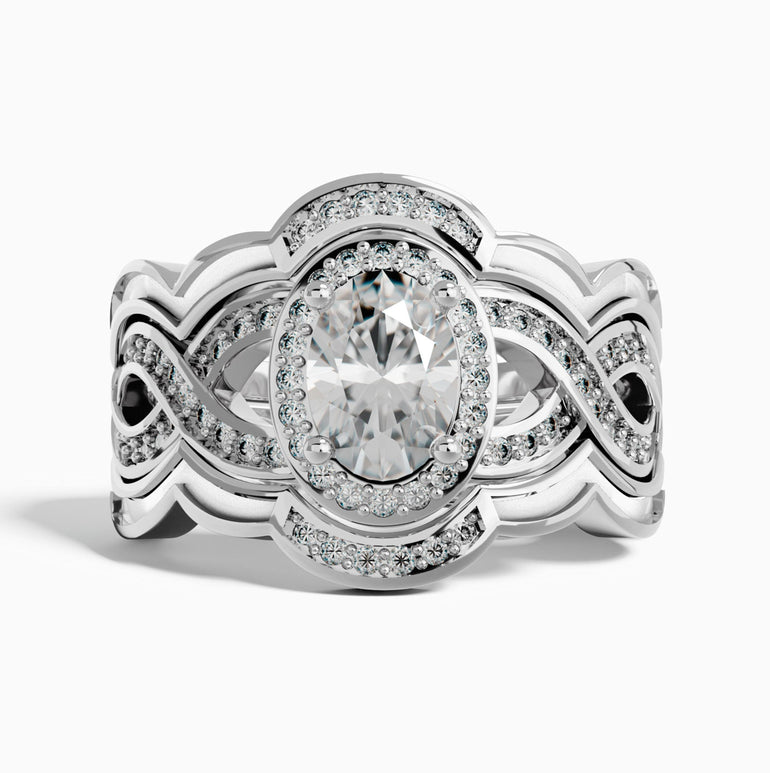 Sunset Canyons Ring - Moissanite & White - Serene Western