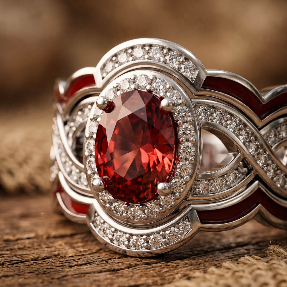 Sunset Canyons Ring - Ruby - Serene Western