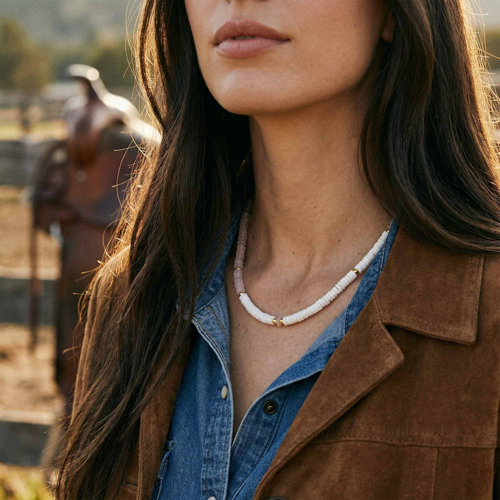Sunset Foam Necklace - Serene Western