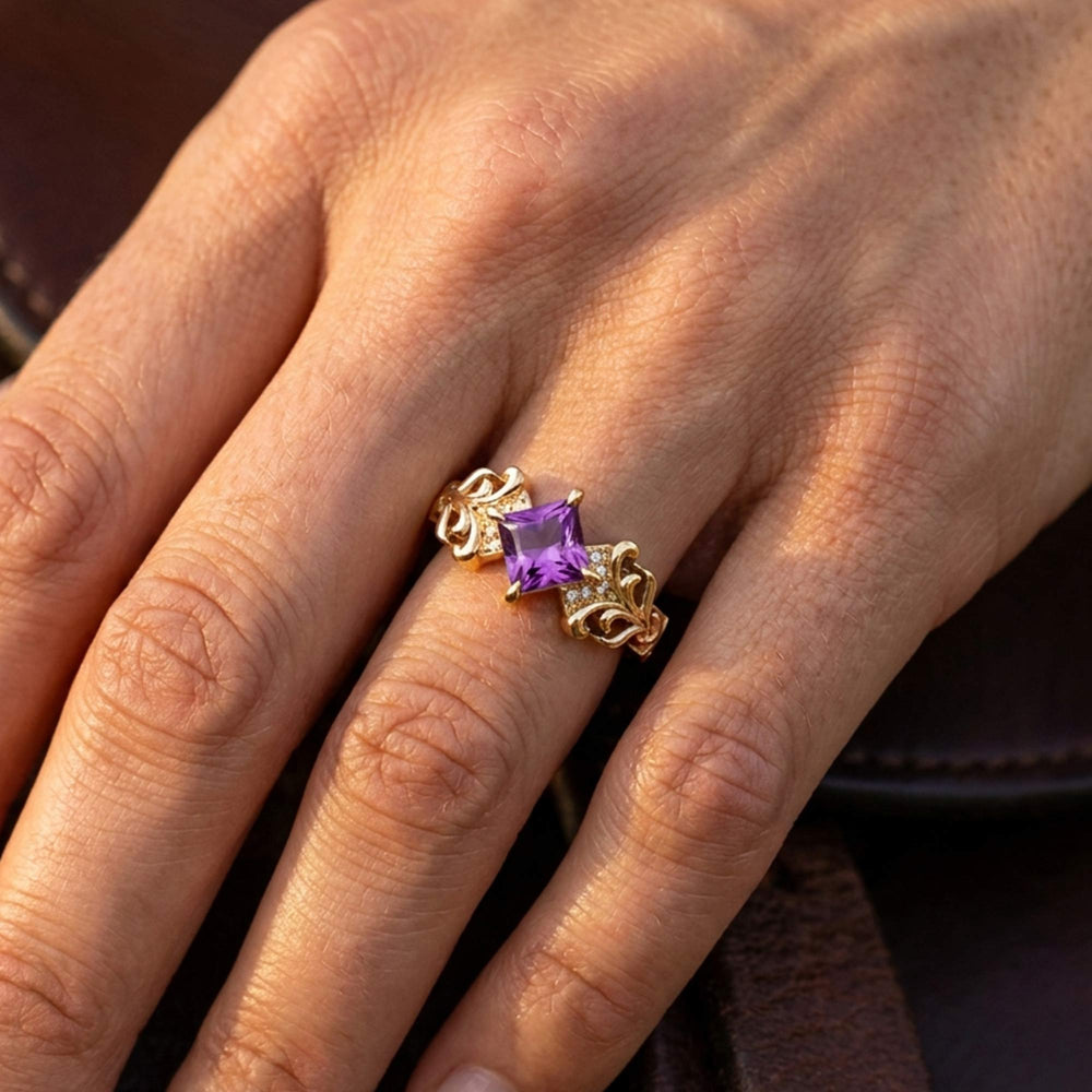 Sunspire Glow Ring - Amethyst - Serene Western