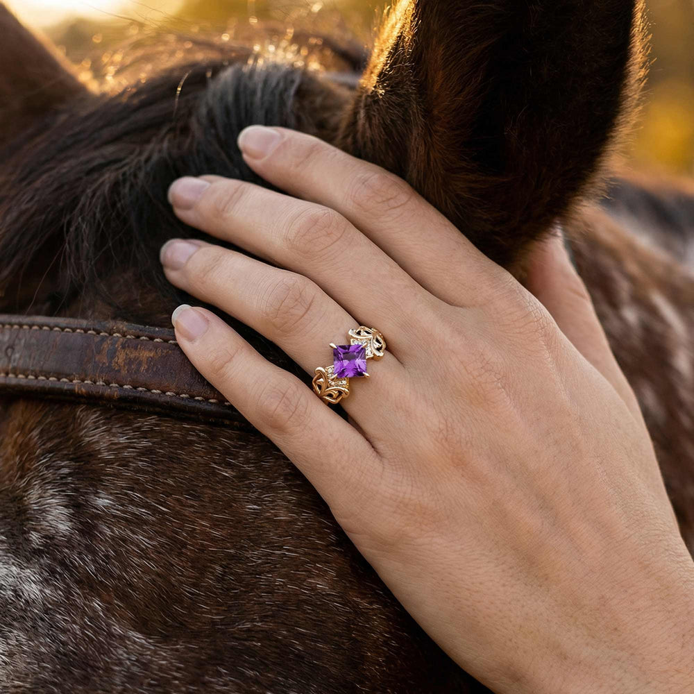 Sunspire Glow Ring - Amethyst - Serene Western
