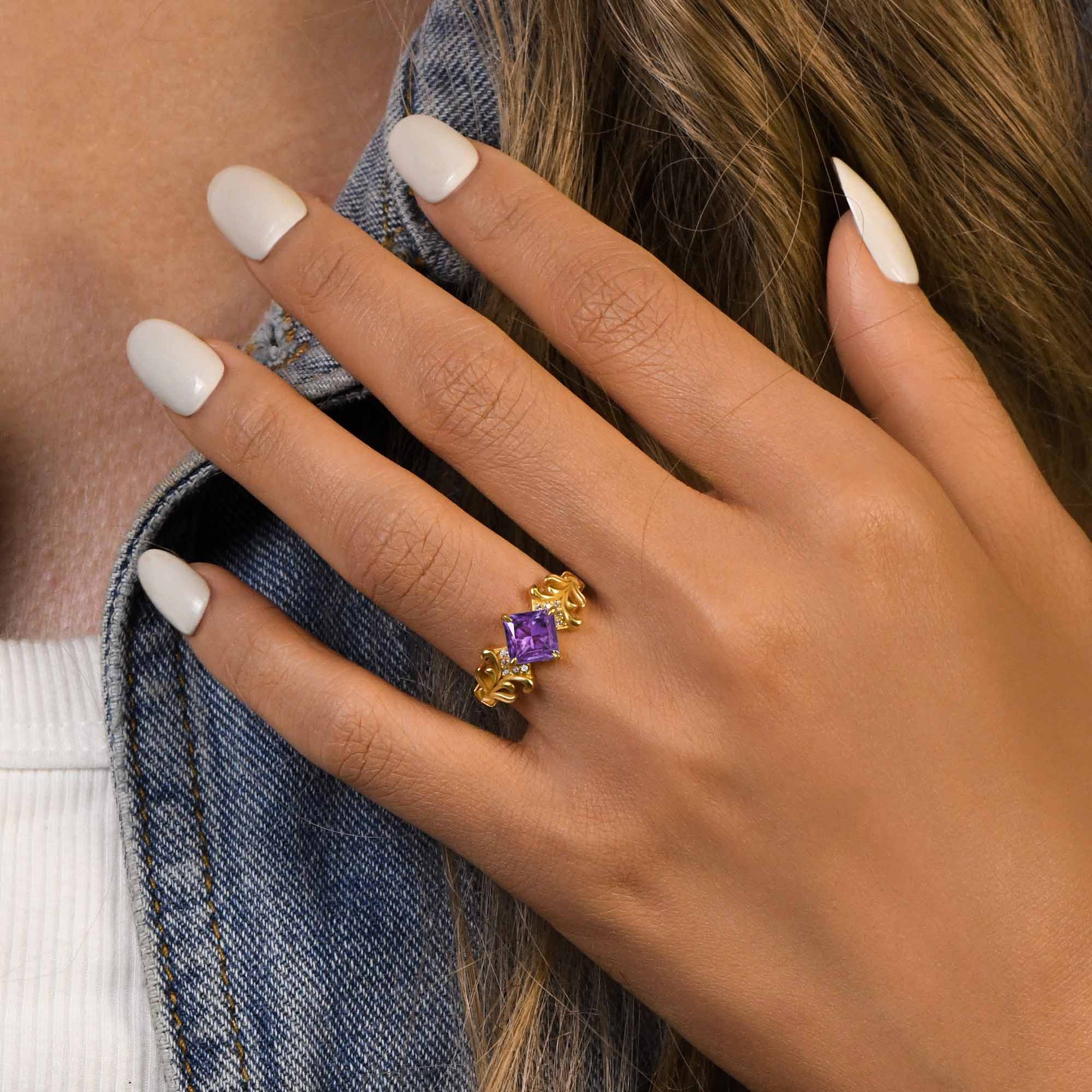 Sunspire Glow Ring - Amethyst - Serene Western