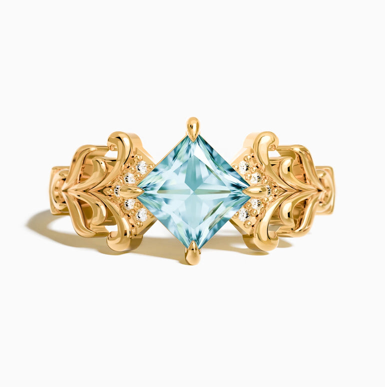 Sunspire Glow Ring - Aquamarine - Serene Western