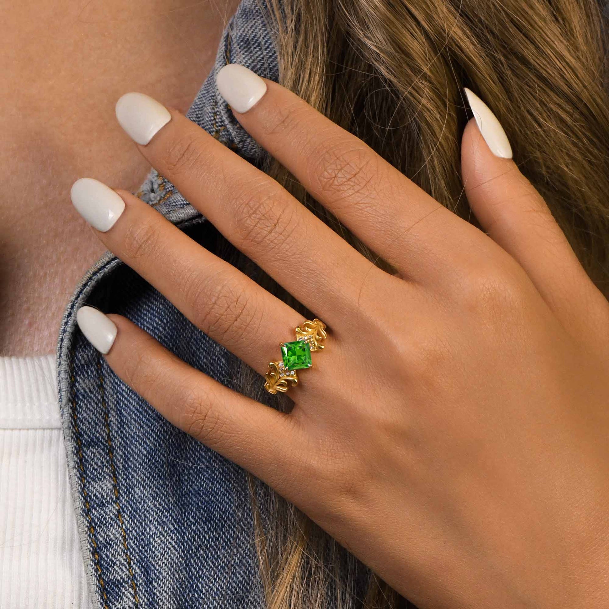 Sunspire Glow Ring - Emerald - Serene Western