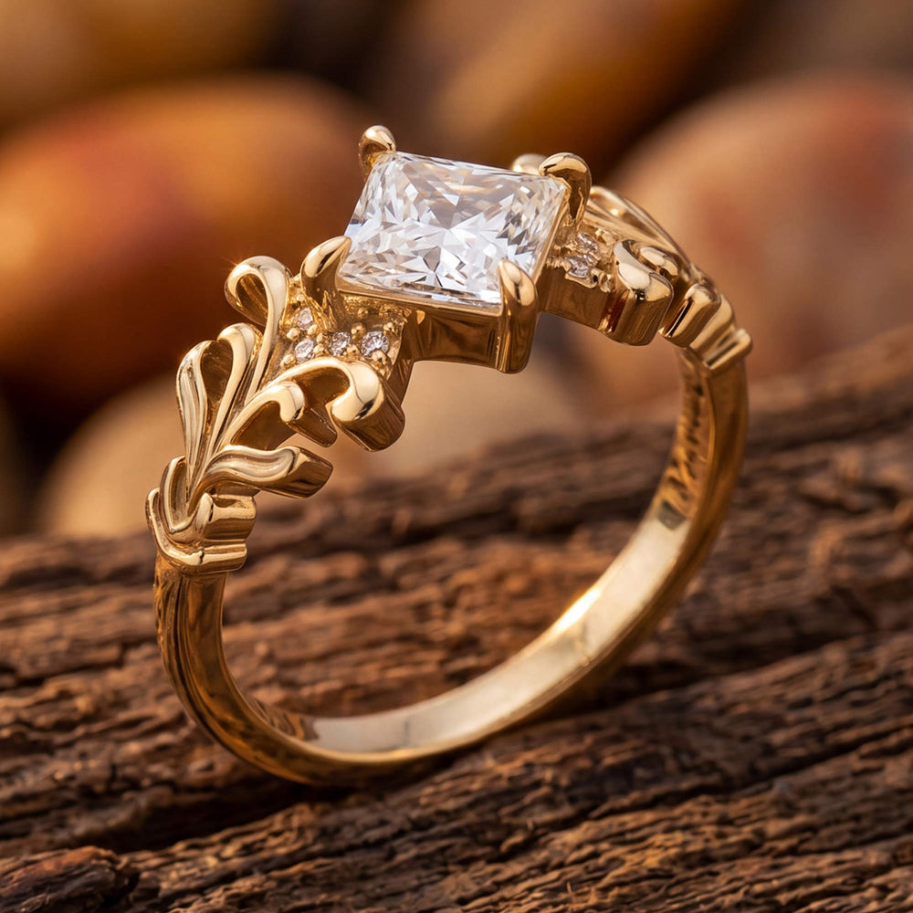 Sunspire Glow Ring - Moissanite - Serene Western