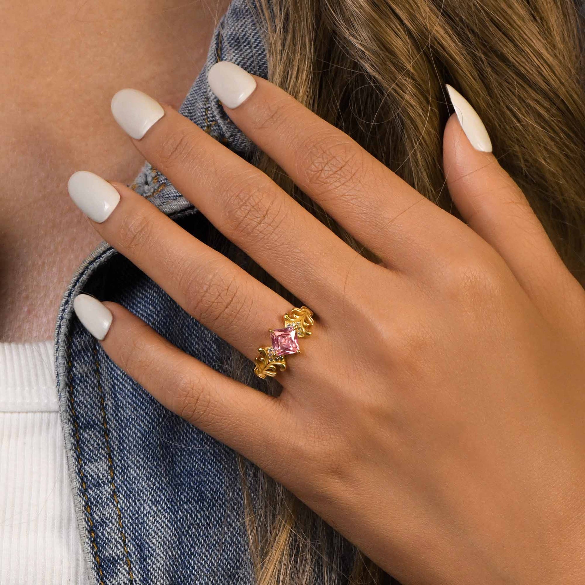Sunspire Glow Ring - Rose Quartz - Serene Western