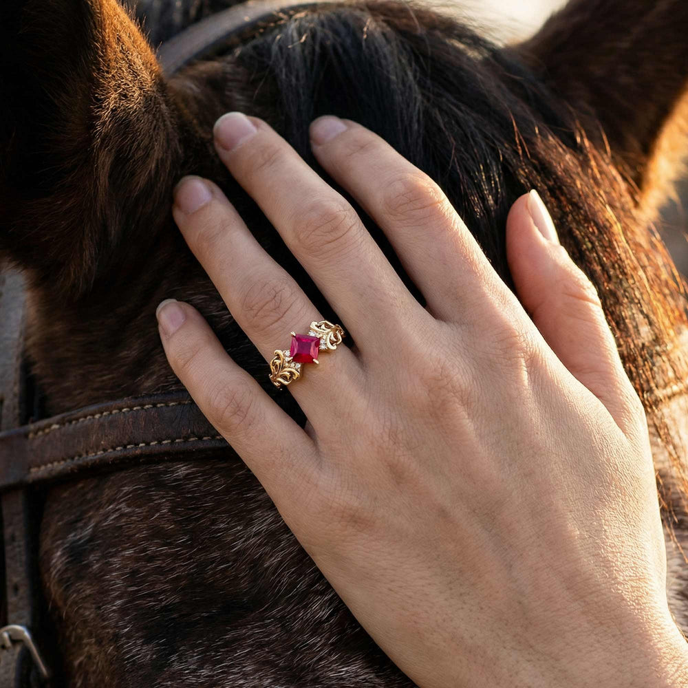 Sunspire Glow Ring - Ruby - Serene Western