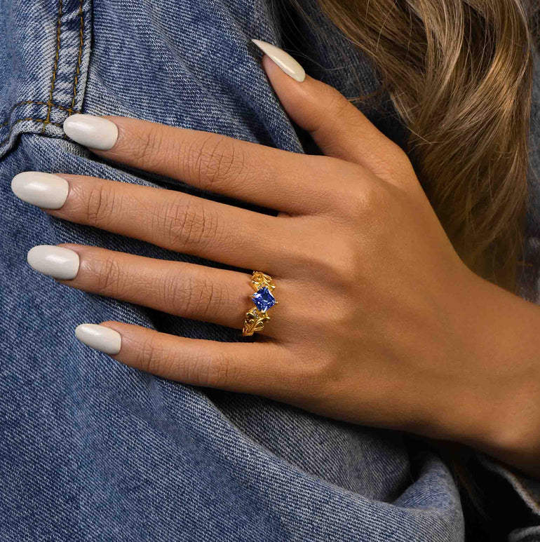 Sunspire Glow Ring - Sapphire - Serene Western