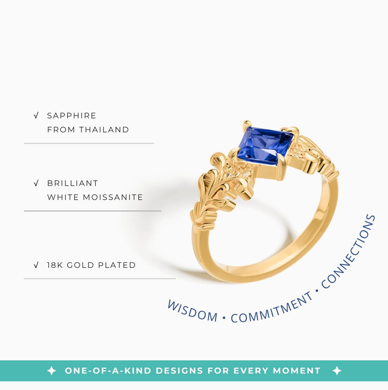 Sunspire Glow Ring - Sapphire - Serene Western