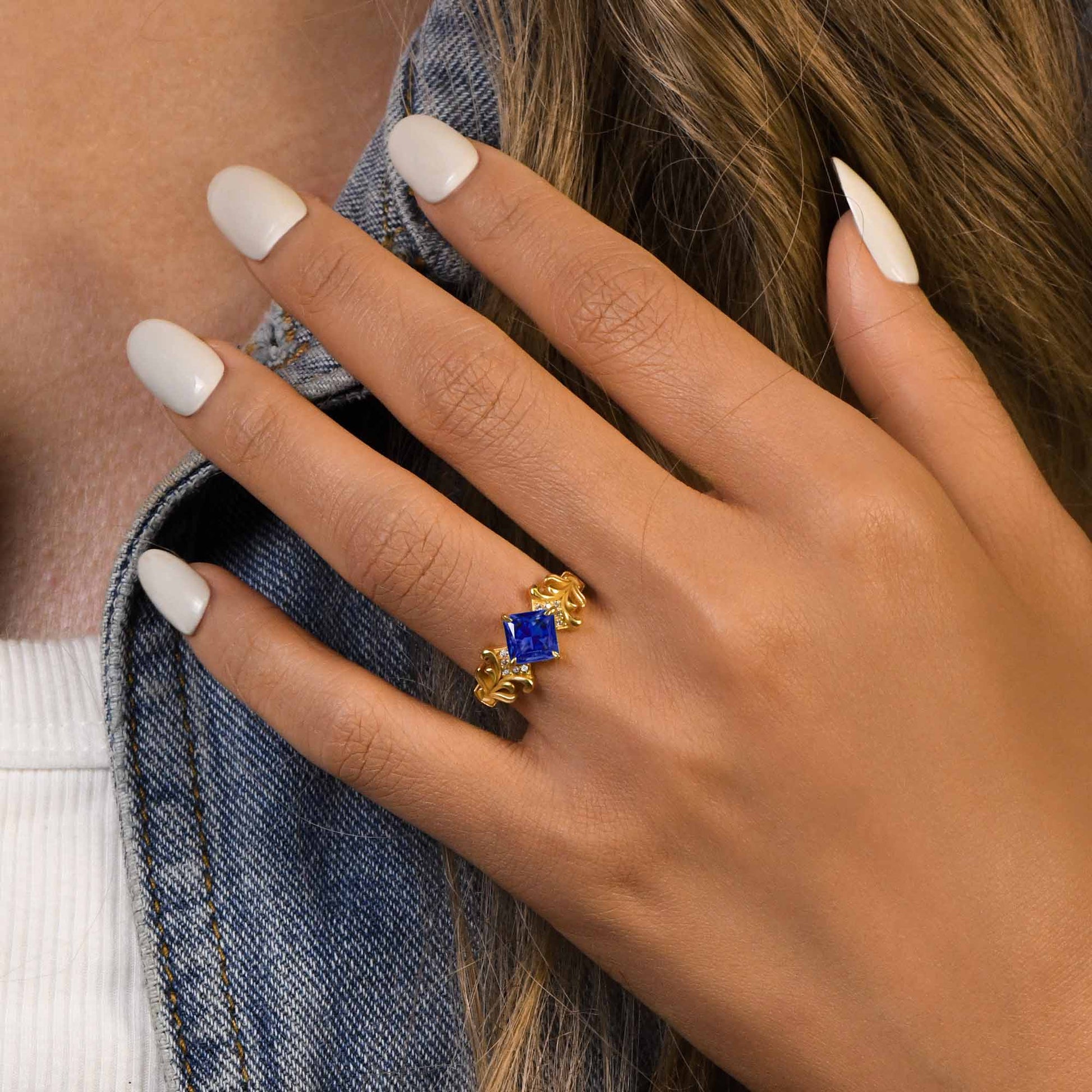 Sunspire Glow Ring - Sapphire - Serene Western