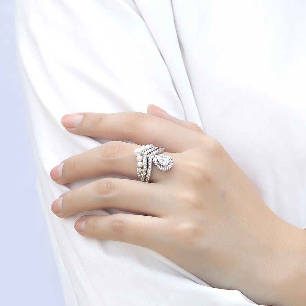 Tiara Teardrop Ring - Serene Western