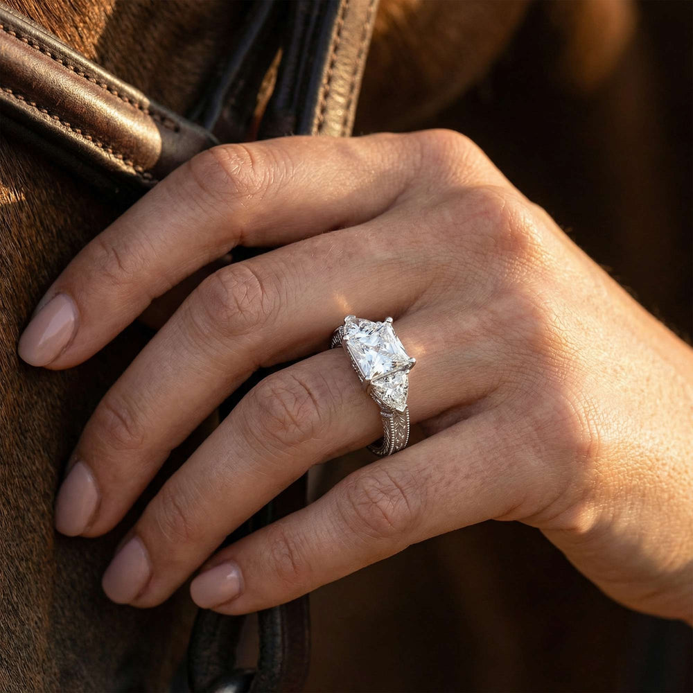 Tidal Embrace Ring - Moissanite - Serene Western