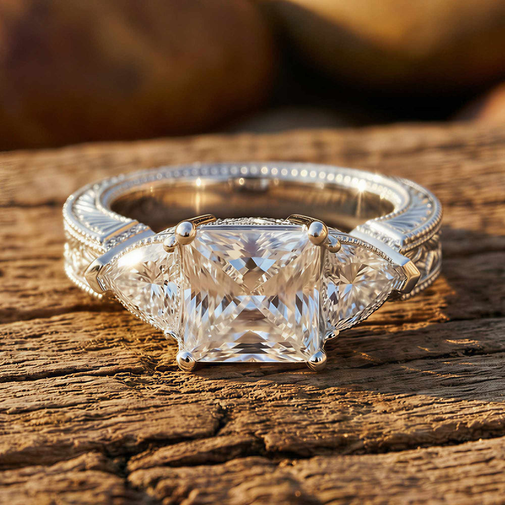 Tidal Embrace Ring - Moissanite - Serene Western