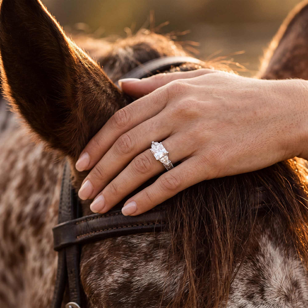 Tidal Embrace Ring - Moissanite - Serene Western