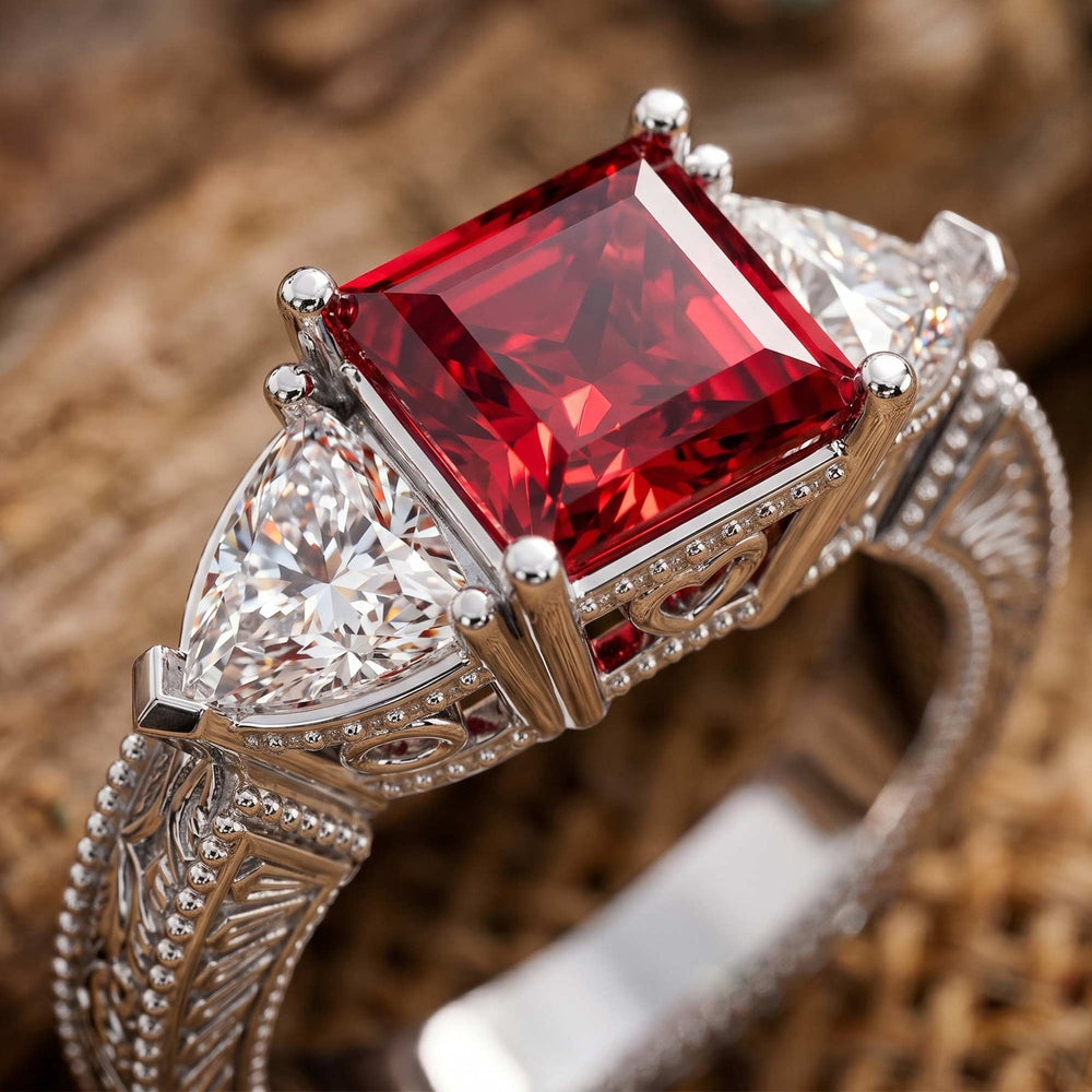 Tidal Embrace Ring - Ruby - Serene Western