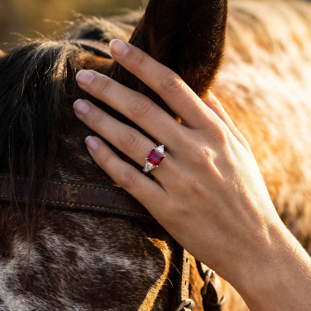 Tidal Embrace Ring - Ruby - Serene Western