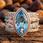 Tidecrest Ring - Aquamarine - Serene Western thumbnail
