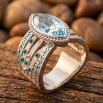 Tidecrest Ring - Aquamarine - Serene Western thumbnail