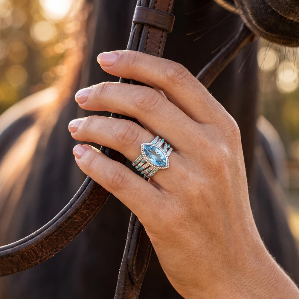 Tidecrest Ring - Aquamarine - Serene Western