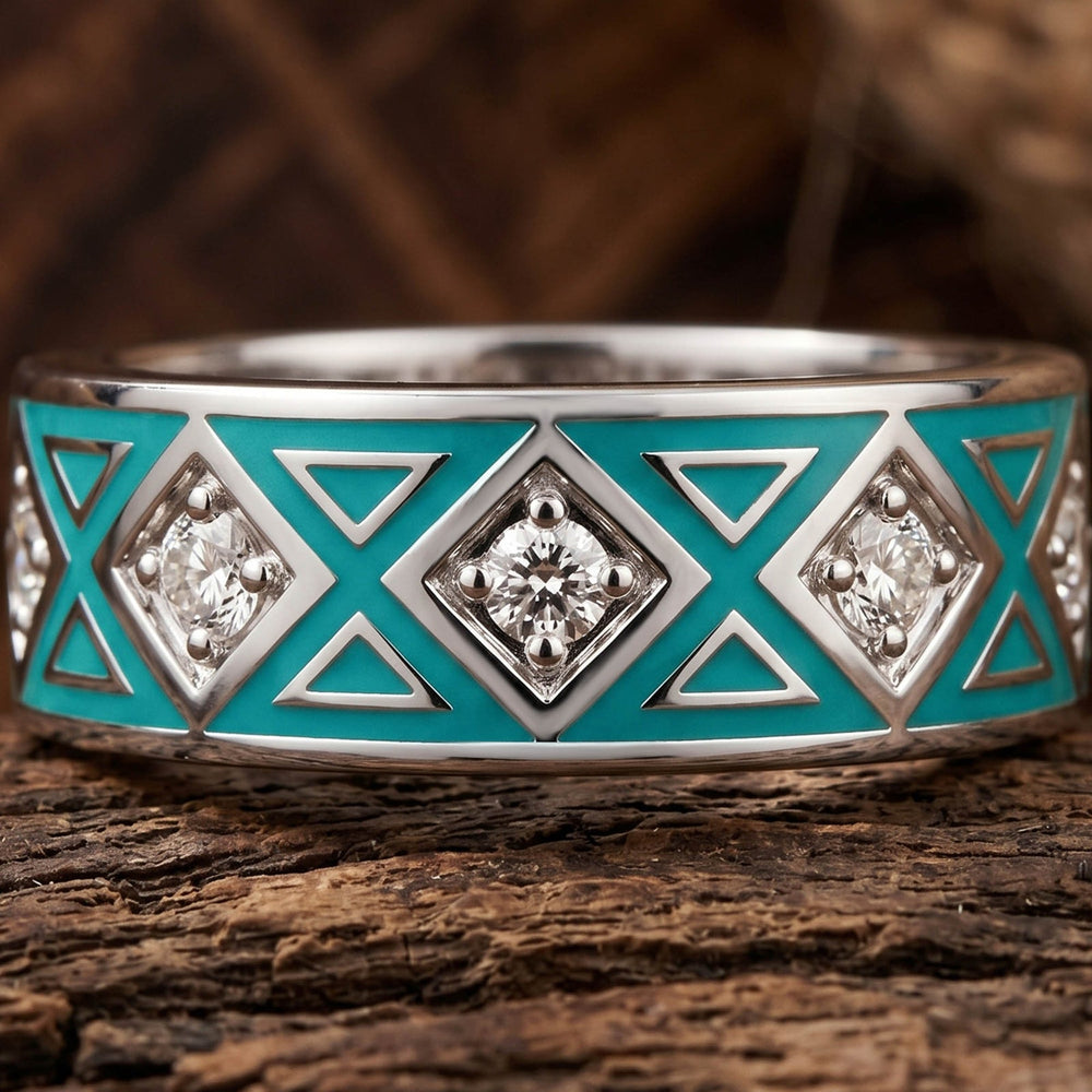 Totem Gleam Ring - Moissanite - Serene Western