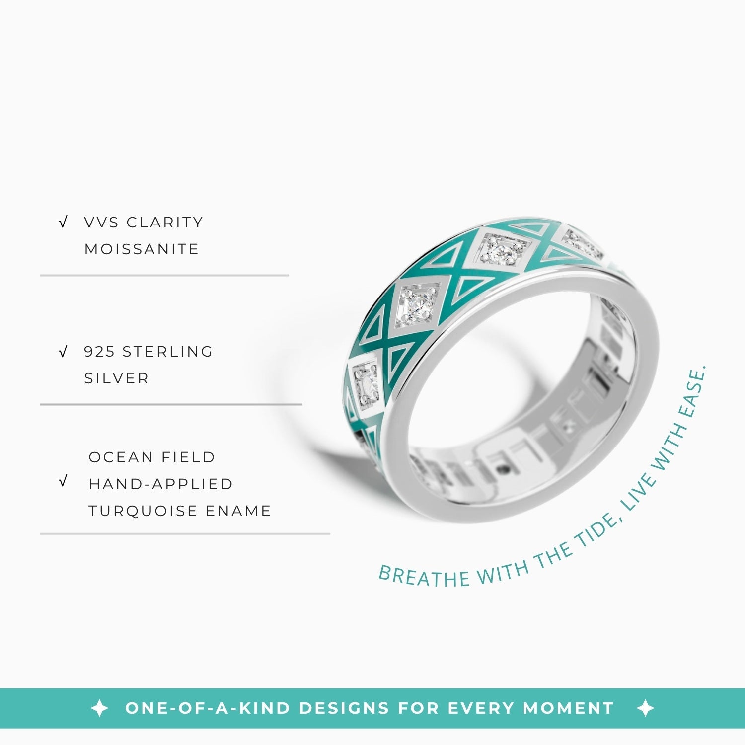 Totem Gleam Ring - Moissanite - Serene Western