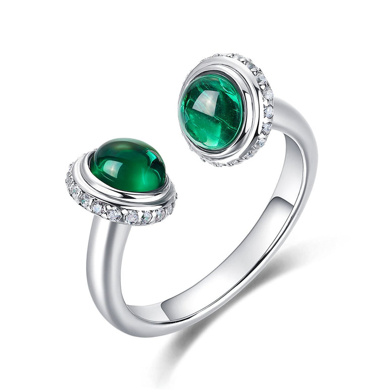 Twinned Starlight Ring - Serene Western