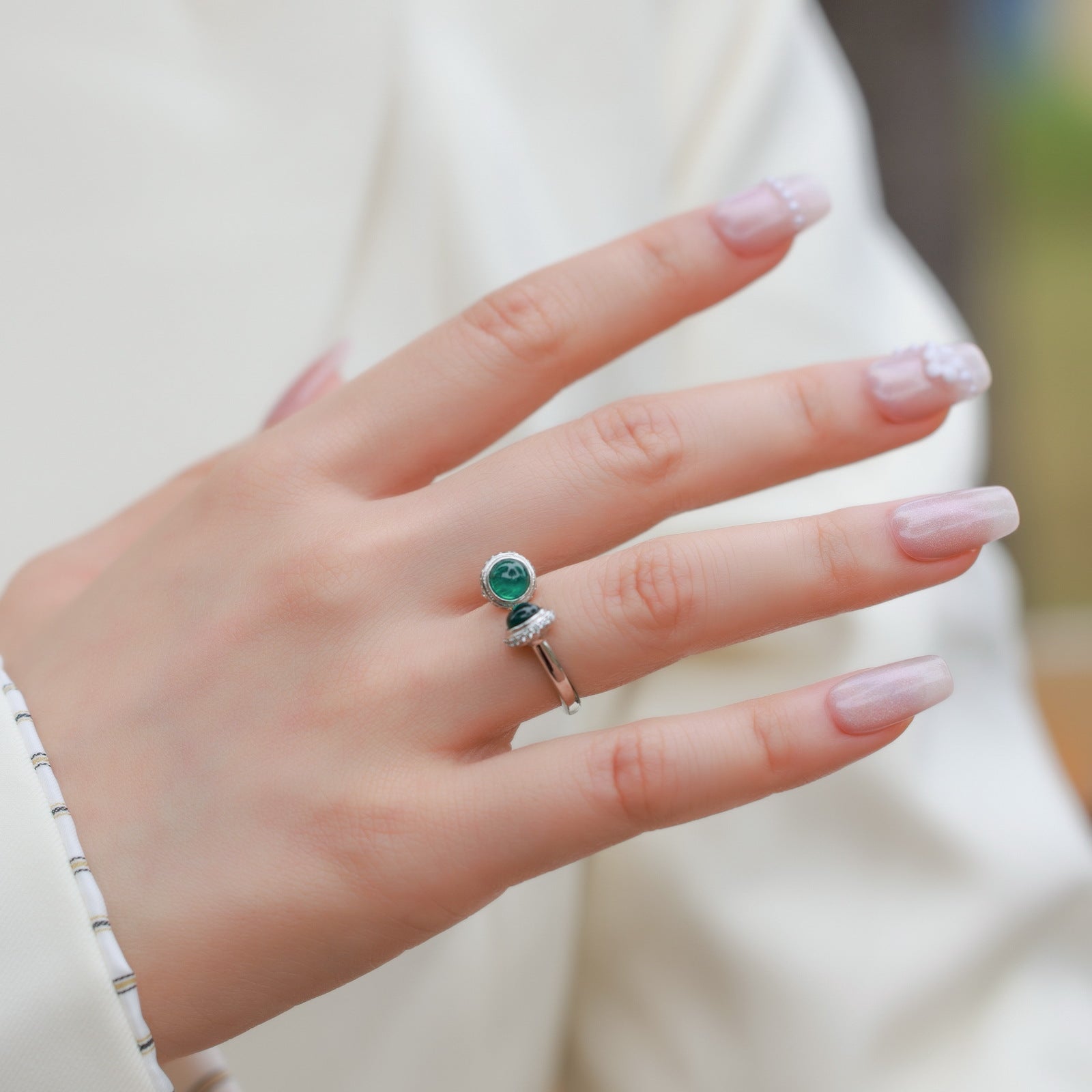 Twinned Starlight Ring - Serene Western