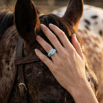 Velour Luma Ring - Aquamarine - Serene Western thumbnail
