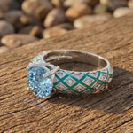 Velour Luma Ring - Aquamarine - Serene Western thumbnail