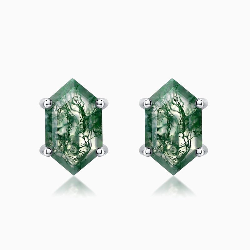 Verdant Hex Earrings - Serene Western