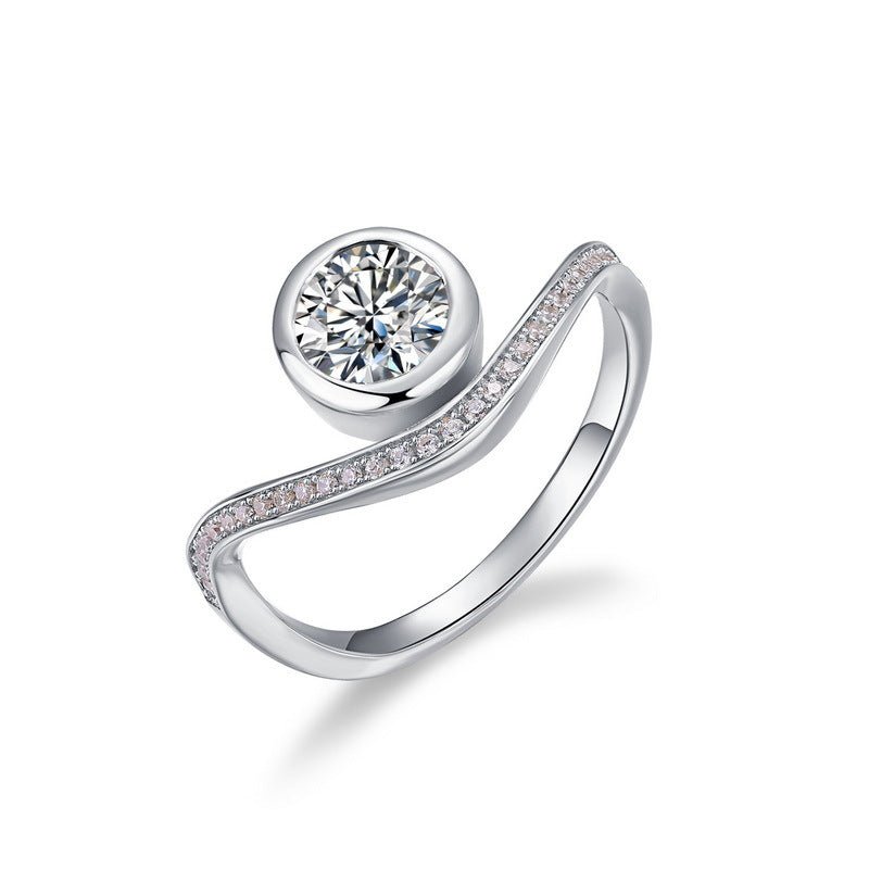 Wave Embrace Ring - Moissanite - Serene Western