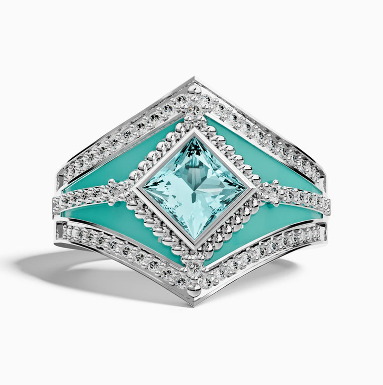 Wild Heart Ring - Aquamarine - Serene Western