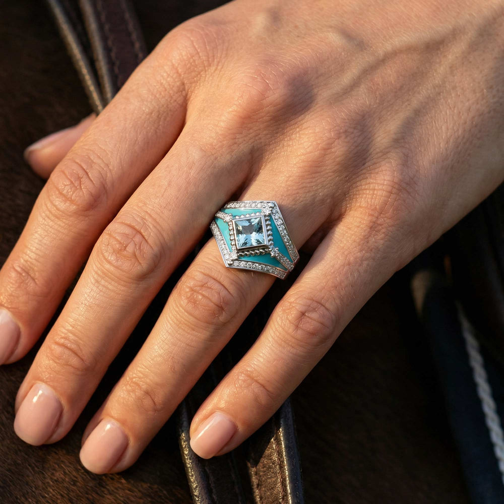 Wild Heart Ring - Aquamarine - Serene Western